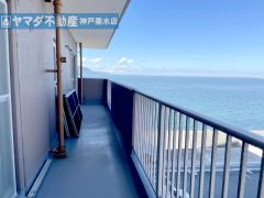 南西向きバルコニー