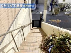 門扉までの階段