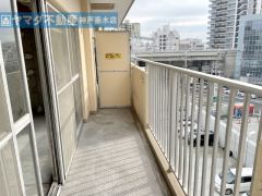 南西向きバルコニー