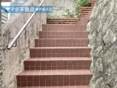 レンガの階段